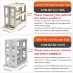 Dutiplus Medicine Organizer 2 Three-Decker Shelves Cabinet Storage Rack Organizer for Holding Vitamins, Supplements Cosmetics