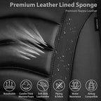 CAR PASS 3D Foam PU Leather Car Seat Covers, Universal Seat Covers Front 2 for Trucks SUV Sedan Automotive Seat Covers Armres