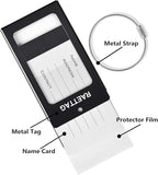 Luggage Tags Metal Suitcase Tags Travel Bag ID Identifier Luggage Tag (Black 6-Pack)