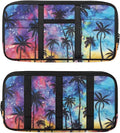 Palm Tree Car Sun Visor Organizer with Card Holder Car Sun Visor Storage Bag Hook LoopEasy Installation Universal Fit for Most Cars SUV