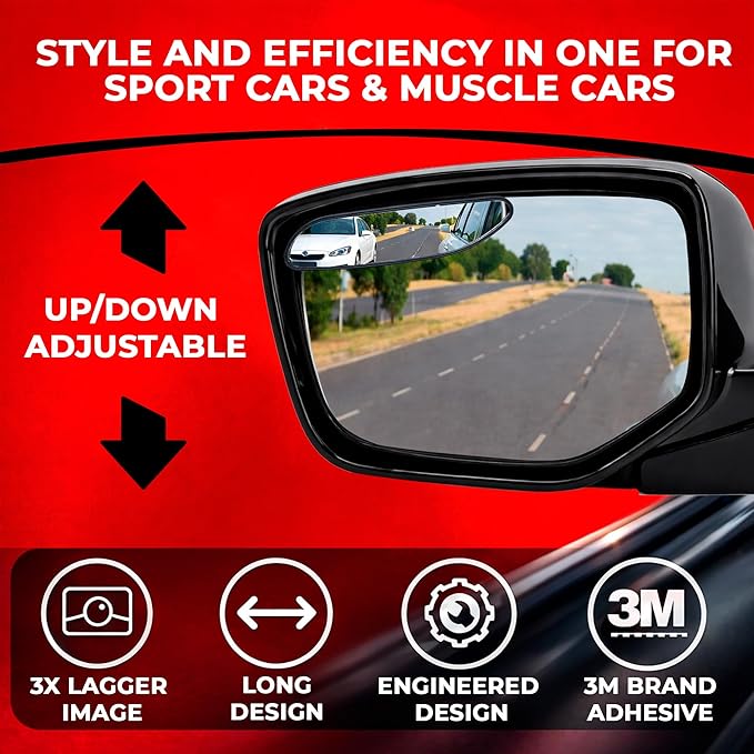 Parent-Blind Spot Car Mirrors (Strip, Sports-cars)