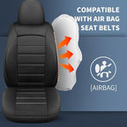 Seat Covers, Car Seat Covers Front Seats, Leather 3D Foam Back Support Car Seat Cover, Air Mesh Automotive Seat Covers, Airba