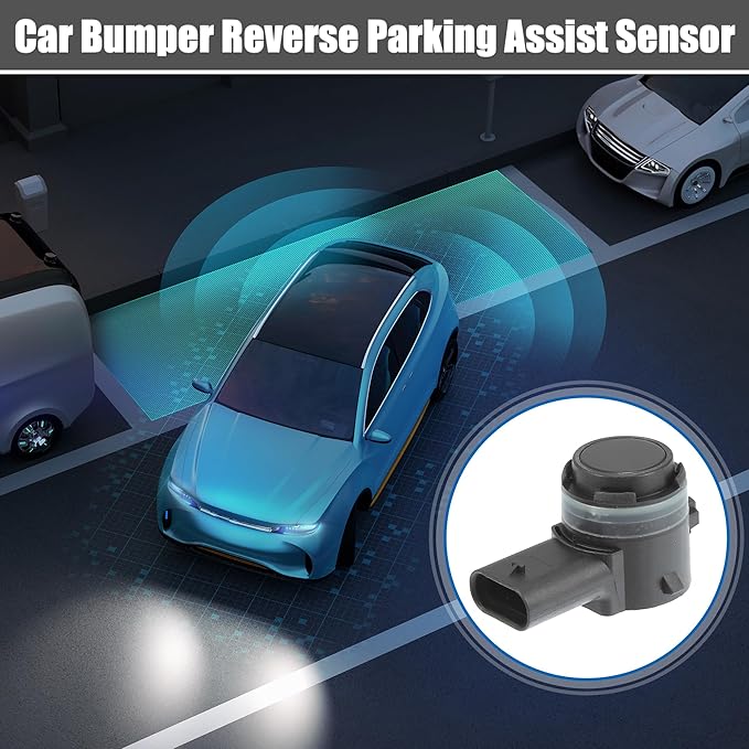 X AUTOHAUX 4 Pcs No.A0009055504 Car Bumper PDC Backup Parking Reverse Assist Sensor for Mercedes-Benz GLE-Klasse Coupe C292 2