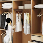 Pull Down Closet Rod, 60 lbs Load Capacity Adjustable 26-35 Inches Stainless Steel Soft-Close Wardrobe Lift with Two-way Buff