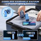 Saker Portable Car Vacuum Cleaner Cordless High Power 17000PA 3 in 1 Foldable Handheld Vacuum Cordless with Brushless Motor f