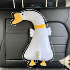 Car Pillow for Kids, Dinosaur Seat Belt Cover, Seatbelt Adjuster for Kids Car Seatbelt Covers, Vehicle Shoulder Pads, Seatbelt Cushion for Kids, Seat Strap Pillows Kids (White Duck)