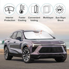 Front Windshield Sun Shade Foldable Window Windshield Visor Custom Fit for Che-vrolet Blazer EV 2024-2026 Block UV Rays Car Accessories Heat Sun Shield Keep Car Cooler