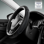 Road Comforts Car Steering Wheel Cover - Microfiber Leather Steering Wheel Wrap Sports 14.5-15 Inch Steering Wheel Cover Non-
