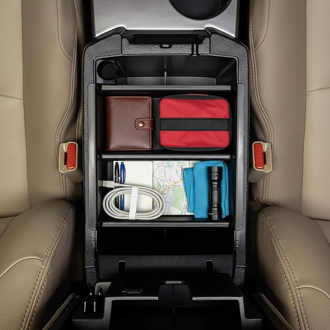 Vehicle OCD - Center Console Organizer Tray for Toyota 4Runner (2010-2024) and Kia Telluride (2020-2026) - Made in USA - SLX124