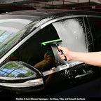 EHDIS 2PCS Flexible 8-Inch Silicone Squeegee Window Tint Tool Auto Water Blade, Shower Squeegee for Car Windshield, Glass, Tiles, and Smooth Surfaces (Green)