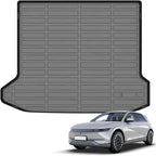 Auxko All Weather Cargo Liner Fit for 2022-2024 Hyundai IONIQ 5 & 2025 IONIQ 5 N TPE Rubber Trunk Mat Accessories All Season Guard Odorless Anti-Slip Cargo Mat Black