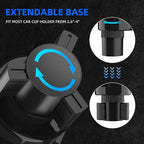DYLEN Car Cup Holder Expander, Cup Holder Extender Adapter for Car with Expandable Base, Fits Yeti 20/26/30/46oz, Hydroflask 