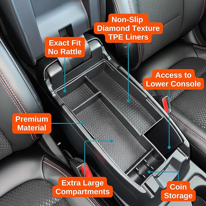 Vehicle OCD – Center Console Organizer Tray for Ford Bronco Sport (2021-2026) / Escape (2020-2026) – Made in USA - SLX187