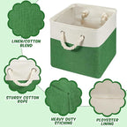 Geiserailie 6 Pcs 13 x 13 Inch Cube Storage Bins Fabric Storage Organizer Bins Foldable Cube Baskets with Sturdy Carry Handle
