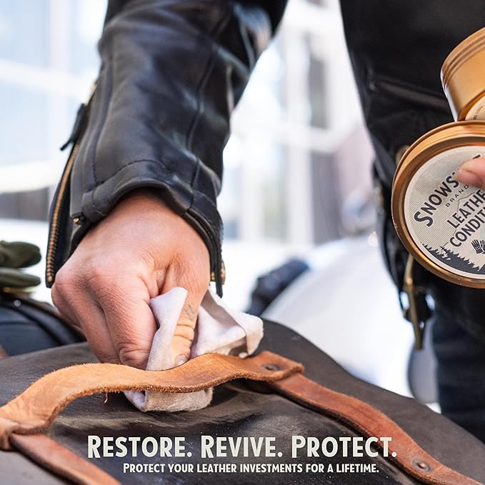 Snowshoe Leather Conditioner, Made in USA Since 1927 - Protect, Condition, Restore & Waterproof - Leather Conditioner for Fur