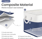 Large Storage Baskets- 15x11x10 inch Storage Bins for Shelves and Closet Organizing, Foldable Fabric Bin for Home Organizatio