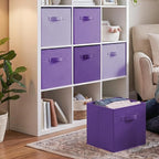 Cupic Cupid 13 Inch Storage Cube, Fabric Cube Storage Bin with Handles, Storage Cube Organizer for Clothes and Toys, Collapsi