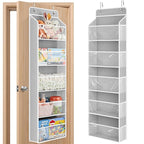 JARLINK Toy Stuffed Animal Storage, Over The Door Organizer W/Clear View Windows, 44lb Load, Baby Toy Storage Organizer for N