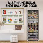 Kotkn Over The Door Shoe Organizer with 12 Large Breathable Pockets - Durable Hanging Storage for the Entire Family's Shoes (