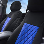 FH Group Car Seat Cover - Universal Fit Blue-Black Neosupreme, 2 Pack Seat Covers for Cars Trucks SUV, Waterproof, Protects A