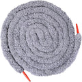 NEWISHTOOL 10 Ft Thicken Soak Rope for Window Tinting, Cars Glass Tint Film Installing Water Drying Absorbent Soak Shield Rope Automotive Windshield Car Door Window Cleaning Tool, Gray Microfiber Rope