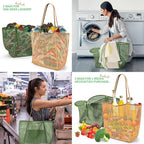KALIDI BeachNylon Mesh Tote Bag, Casual Tote Bag Hobo Women Foldable MAX 23L Shoulder Bag For Beach Picnic Vacation