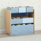 Delta Children - GapKids 6 Bin Toy Organizer - Greenguard Gold Certified, Indigo Blue