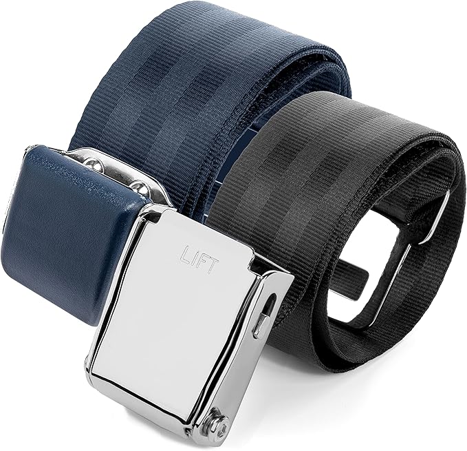 2 Mirone Adjustable Airplane Seat Belt Extenders Seatbelt Extension for All Airlines (7-32 Inch), E-9 Safety Certified (Type A & B)