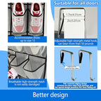 over the door shoe organizer,2025 upgraded,shoe organizer,35 Huge pockets,over door shoe organizer,Store size 13 shoes,shoe o