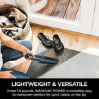 Shark WV410BL WANDVAC Cordless Hand Vacuum, Ultra-Lightweight & Portable with Powerful Suction & Tools for Pets, Designed for