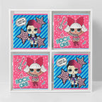 LOL Surprise Set of 2 Durable Storage Cubes with Handles
