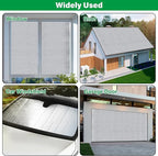 winemana Window Insulation Roll, 59IN x 8FT Reflective Heat Shield Bubble Film, Double-Sided Aluminum Foil Insulation, Weatherproof Garage Door Cover for Windows, RV, Basement, Winter & Summer