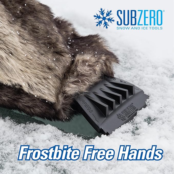 Subzero 13929 Faux Fur Ice Scraper Mitt for Car, SUV, Trucks