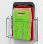 Simple Houseware Over Cabinet Door Organizer, Silver