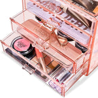 Sorbus Makeup Organizer - 4 Drawer Acrylic Make Up Organizers and Storage for Cosmetics, Jewelry, Beauty Supplies, Clear Make