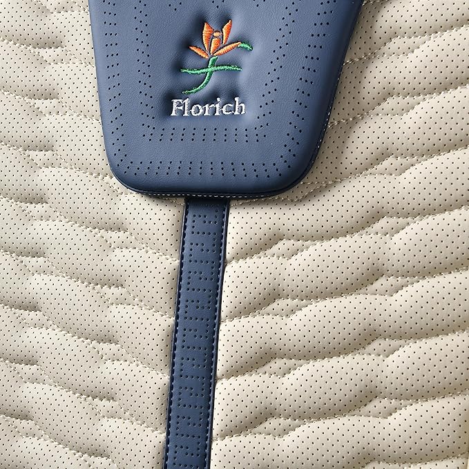 FLORICH Front Seat Covers, Leather Seat Covers, Universal Car Seat Covers 2PCS, Waterproof Car Seat Protector, Driver Seat Co