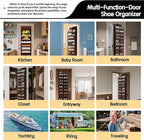Kotkn 10 Tier Over The Door Organizer - Heavy Duty Hanging Storage Rack with Sturdy Oxford Fabric, Holds 20+ Pairs of Footwea