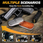 Pistol/Gun/Ammo Case Safe Dehumidifier Silica Gel with Rechargeable Beads, Compact Design and Various Sizes for Vault