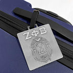 Zeta Phi Beta Sorority Paraphernalia - Official Vendor - Luggage Tags - Set of 2 - Greek Letters and Shield