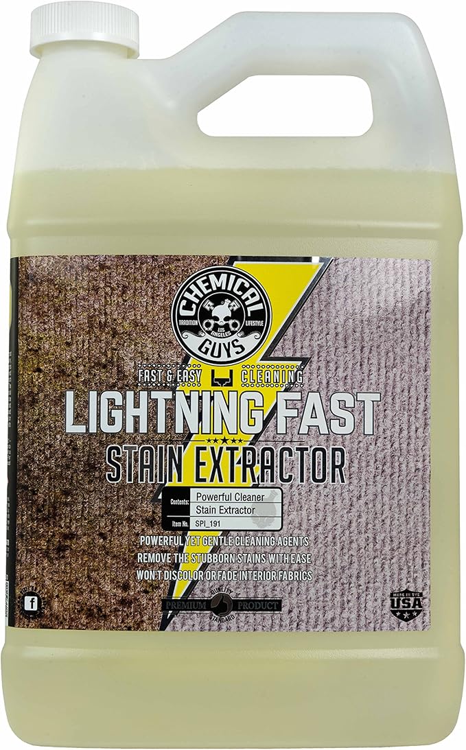 Chemical Guys Lightning Fast Carpet and Upholstery Stain Extractor - Carpet Cleaner, Safe for Fabric, Upholstery, Cars, Home,