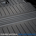 Cargo Mat Backrest Mats for 2021-2025 2026 Jeep Grand Cherokee L (3rd Row Manual & Power Fold), All Weather TPE Trunk Mat Cargo Liner Car Accessories (L | Cargo Mat+3rd Row Backrest Mats)