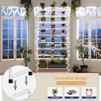 SUFAUY 33" Wide Shoe Rack, 5 Tier Shoe Organizer Mesh Free Standing Shoe Storage Shelf for Closet, White
