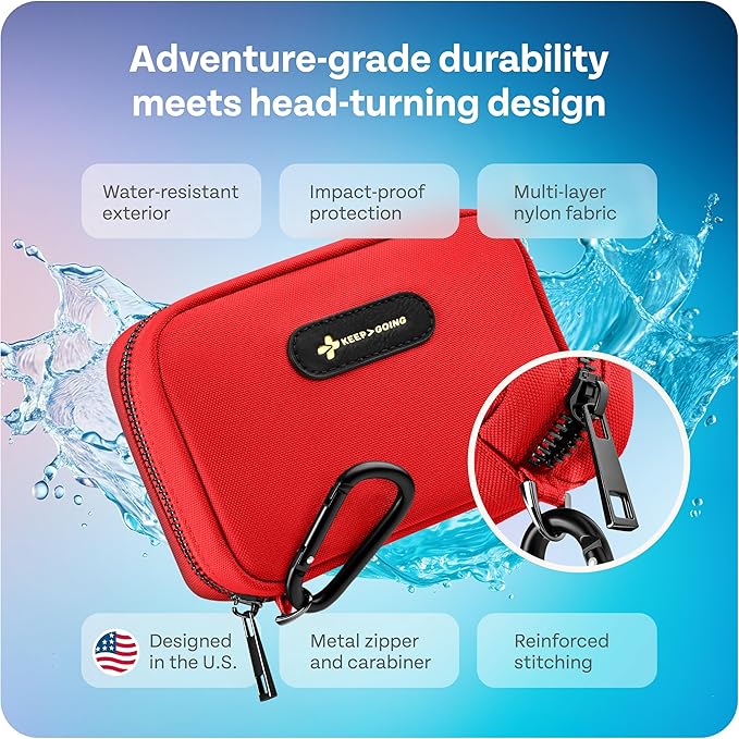 KeepGoing Travel First Aid Kit for Car, Home, Hiking, Camping and Outdoor Emergencies - First Aid Kit Travel Size TSA-Approve