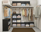 6-Cube Storage Organizer, Closet Organizer Storage Cabinet Shelf Bookcase Bookshelf with Metal Hammer, Storage Cubes Organize