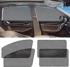 ZATOOTO Car Window Shades for Side Window Sun Shade for Car Window Magnetic Mesh Car Window Screen for Easy Installation Breathable UV Protection Universal for Most Car Perfect for Camping Travel Nap