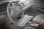 AutoExec Wheelmate Car Steering Wheel Tray Vehicle Desk, Black with Phone Vent Clip