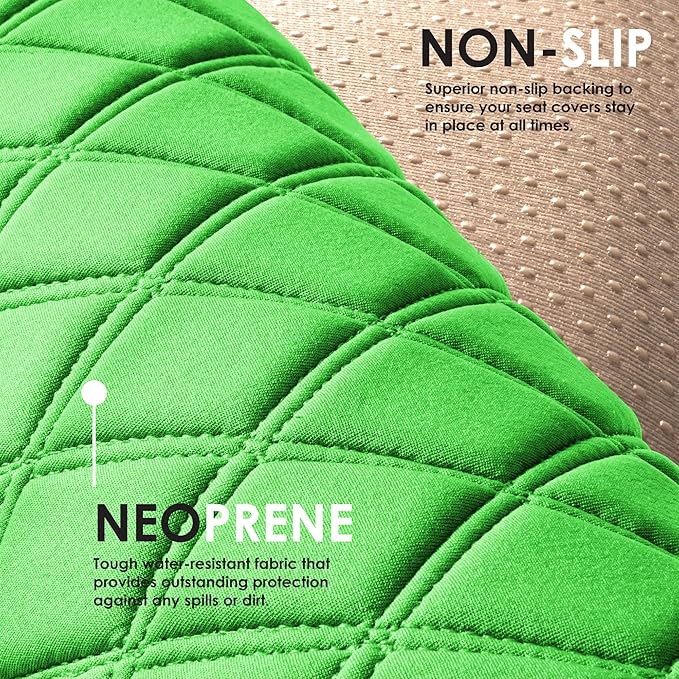 FH Group Car Seat Cushion Neosupreme Automotive Seat Cushions - Universal Fit, Rear Car Seat Cushion, Car Seat Cushions with 