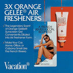 Vacation Orange Gelee Hanging Car Air Freshener, World Famous Signature Scent, Deodorizer for Car, Home & Office (Pack of 3)