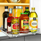 LYNK PROFESSIONAL® Pull Out Spice Organization for Cabinets - 12-3/8 inch Wide – Spice Rack for Inside Cabinets, Slide Out Sp