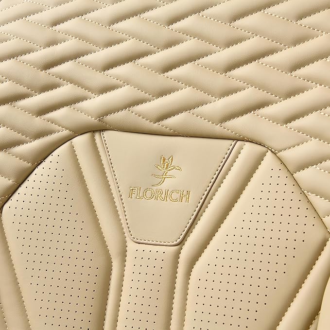 FLORICH Seat Covers for Cars, Waterproof Seat Covers, Leather Car Seat Covers 2 Pack, Universal Seat Cushion Protector for Mo